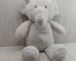 Kellytoy Kelly Baby plush elephant rattle light gray soft toy crinkle ea... - $15.58