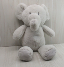 Kellytoy Kelly Baby plush elephant rattle light gray soft toy crinkle ears #2 - £12.18 GBP