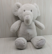 Kellytoy Kelly Baby plush elephant rattle light gray soft toy crinkle ears #2 - £11.70 GBP