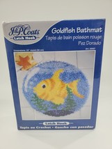 J&amp;P Coats Latch Hook Bathmat Round 23&quot; Goldfish New In Box Sealed - £13.42 GBP