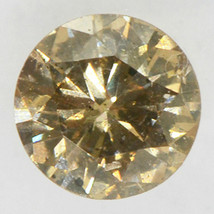 Round Cut Diamond Natural Fancy Brown Color Loose 0.40 Carat I1 IGI Certificate - £347.71 GBP