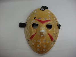Vintage Goalie Mask Beige Thin Man Cave Wall Hanging Display Not For Use - $69.22