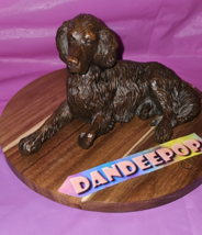 Vintage Irish Setter Dog Animal Carved Wood Look Brown Figurine Statue 10&quot; - €25,88 EUR