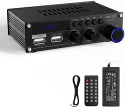 Sunbuck Mini Amplifier, 2 Channel Stereo Amplifier For Home Stereo Syste... - $40.99