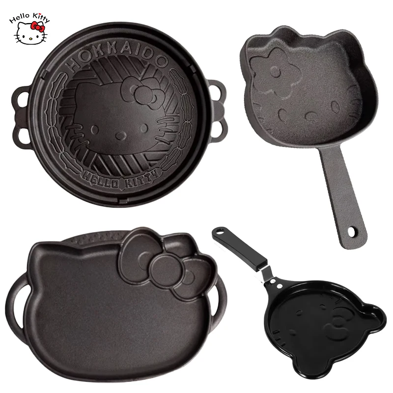 Hello Kitty Pancake Pan Muffin Fried Egg Mold Breakfast Iron Pot Cute Bread - £60.60 GBP+