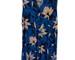 Loft Womens Size XS Blue Floral Sheath Dress Tropical Knee Length Vacation - $10.15