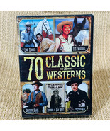 70 Classic Westerns 4 DVDS Lone Ranger US Marshal Cisco Kid Shotgun Slade - £9.30 GBP