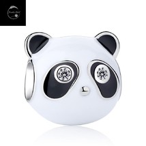 Genuine Sterling Silver 925 Panda Bear Animal Travel Holiday Bead Charm Daughter - £16.66 GBP