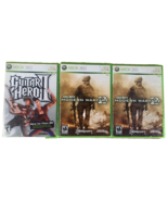 XBOX 360 Case and Manual Lot: Call of Duty, Guitar Hero II: NO GAMES - €5,10 EUR