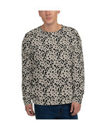 65 MCMLXV Unisex Khaki Leopard Animal Print Sweatshirt - £52.08 GBP