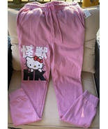 2021 New Pink Hello Kitty Womens Sweatpants Sizes Small OR Large w/Pockets - £22.70 GBP