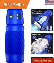 Luxury Male Masturbator with 3 Suction Modes &amp; 4 Vibrations - Waterproof... - $64.49