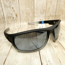 Pugs Gear Gradient Black Silver Mirror Polarized Wrap Sunglasses WATER S... - $14.80