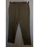 HAGGAR ACTIVE FLEX MEN&#39;S STRAIGHT LEG BEIGE KHAKI PANTS-NWT $60-34x32-CO... - $597.57 MXN