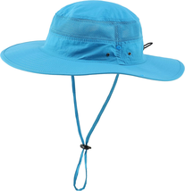 Outdoor Mesh Sun Hat Wide Brim UV Sun Protection Hat Fishing Hiking - £20.17 GBP