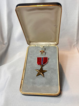 US Armed Forces Bronze Star Medal /Bar Heroic Or Meritorious Achievement In Case - £23.70 GBP