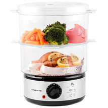 2 Tier Electric Food Steamer for Cooking Vegetables, Stainless Steel - £57.20 GBP