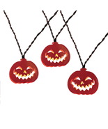Metal Pumpkin Lights, 10CT, Orange LED, 4.5Ft, Battery Operated, Hallowe... - $15.93