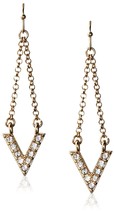 Orecchini Pendenti D&#39;Argento Imi Con Zirconia Cubica Cristallo Pave NWT - $7.48