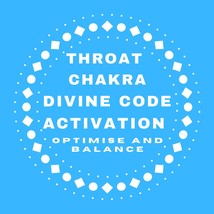 Throat Chakra Balancing Activation Divine Code Transmission Channelling Blue Fla - £5.53 GBP