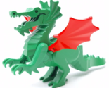 Lego Vintage Classic Castle Knights Green Dragon Figure Red Wings 6082 - £28.69 GBP