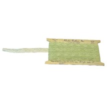 Green Floral Lace Klauber Brothers Inc. Vintage Stretch Trim Roll 10yds .75 Thin - £26.06 GBP
