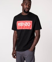 Kenzo Men&#39;s Paris Classic Logo Graphic Tee in Black-Medium - £70.94 GBP