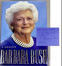 BARBARA BUSH Autographed Inscribed Signed Book A Memoir First Lady US Pr... - $398.00