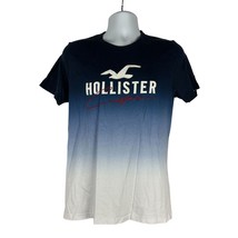 Hollister Men&#39;s Crew Neck Short Sleeved T-Shirt Size M Blue 100% Cotton - $14.00
