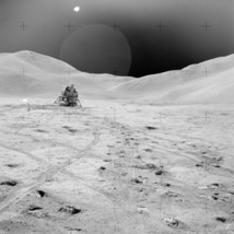 Apollo 15 Lunar Module Falcon landing site Hadley Rille Photo Print - £6.88 GBP+