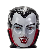 Dracula Ceramic Cookie Jar Bust with Lid Vampire Tiki Dracula Collectibl... - £22.57 GBP