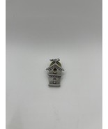 JJ Jonette Bird House Birdhouse Pin Pewter Tone Lapel Collectible - €6,86 EUR
