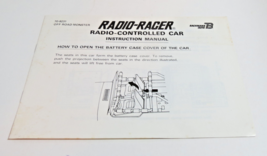Radio Shack Bachmann Taiyo Radio Racer Manual 70-8231 Vintage No Year listed - $9.49