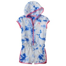 Nwt Juicy Couture Tie-Dye Hooded Romper Small Blue Girls 7 - 8 - £33.52 GBP