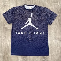 Nike Jordan Georgetown Take Flight Jersey Mens M Elephant Skin Design Made USA - £24.38 GBP