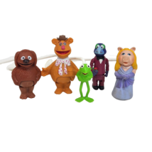 VINTAGE FISHER PRICE THE MUPPET SHOW PLAYERS STICK PUPPETS LOT OF 5 W/ G... - $56.05