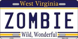 Zombie West Virginia Novelty Metal License Plate LP-6754 - £15.11 GBP
