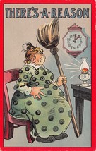 Dwig Comic Postcard There&#39;s a Reason Wife Mad Artist Signed - $9.89