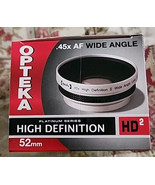 Opteka .45x Af High Definition hd2 52mm Wide Angle Digital Camera Lens - $29.70
