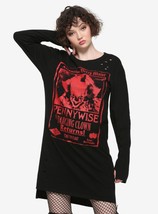 IT Chapter Two Pennywise Destructed Long Sleeve T-Shirt Dress Womens Juniors XL - £40.94 GBP