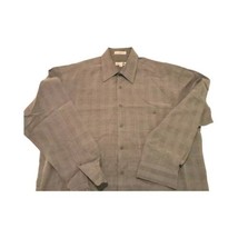 Pierre Cardin Men&#39;s Shirt L Grey Long Sleeve Button-Up - £27.72 GBP