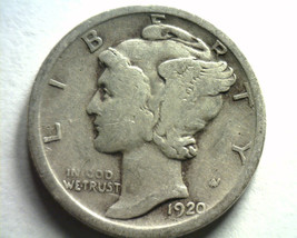 1920 Mercury Dime Good+ G+ Nice Original Coin From Bobs Coins Fast 99c Shipment - £5.27 GBP
