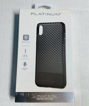 NEW Platinum Protective Black Phone Case for Apple iPhone Xs MAX textured - £10.31 GBP
