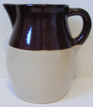 Vintage Roseville RRP USA pottery 6" two tone brown glaze water juice pi... - $10.00