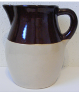Vintage Roseville RRP USA pottery 6" two tone brown glaze water juice pi... - $10.00