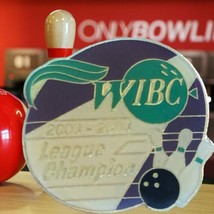 2003 2004 WIBC League Champion Bowling Souvenir Badge Event Hat Vest Pin Lapel - £7.46 GBP