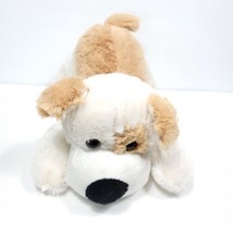 Brown White Puppy Dog Plush Stuffed Animal Playful Calplush 12&quot; Long  - £15.56 GBP