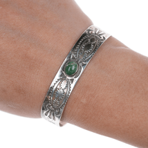 6.25&quot; c1930&#39;s Silver Navajo curio whirling logs cuff bracelet - $297.00