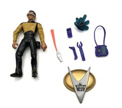 1992 Playmates Star Trek The Next Generation LA Forge Action Figure 5&quot; - $9.95
