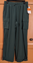 Sports Illustrated Women Cinched Leg Stretch Cargo Pants Dark Green Size... - $19.34
